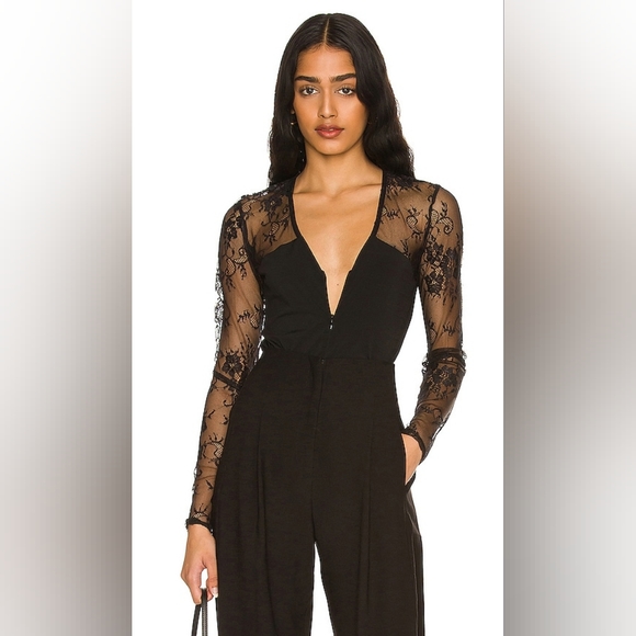 Generation Love - Brooke Lace Combo Bodysuit - Picture 3 of 13